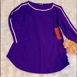 Love Scarlett Tops Women’s Blouse Size M Purple NWT